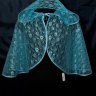пелерина венчальная бирюзовая