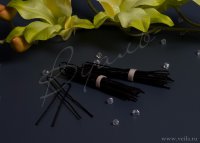 Шпильки простые, темные 20 шт 