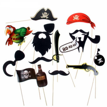 Набор для фотосессии Пиратская вечеринка 16 предм.