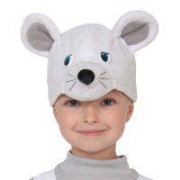 Шапочка белая Мышка и Мышонок 4138