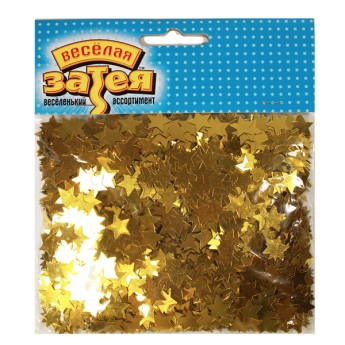 Конфетти Звезды золотые 1501-0220, 56г