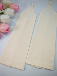 Свадебные митенки 28см, гладкие