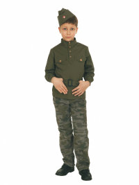 Гимнастерка, ремень и пилотка, набор солдата