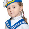 Набор матроса детский, гюйс и  бескозырка с синим ободком