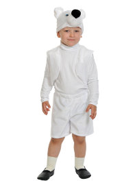 Костюм Мишка белый лайт 00-3009