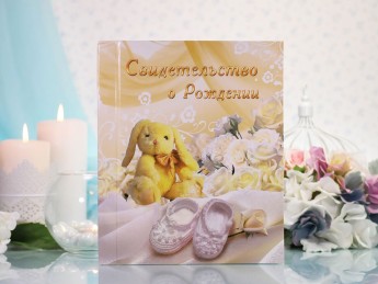 Обложка для свидетельства о рождении 04737