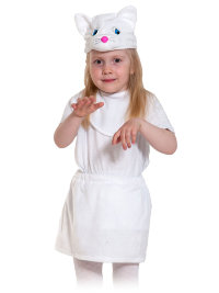 Костюм Кошечка белая лайт 01-3079