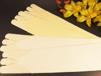 Митенки 38см, гладкие, белые и бежевые