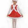 Костюм для девочки 5-8 лет Мисс Санта 2045