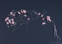 Протяжки 35см(3) для волос, розовый