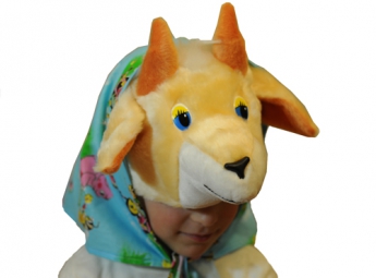 Шапочка Коза с косынкой С2057