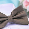 Галстук бабочка двойной, коричневый, фото 2