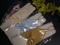 Митенки детские №1 гладкие с бантом 15см