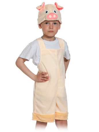 Костюм Поросенок плюш 3100, бежевый