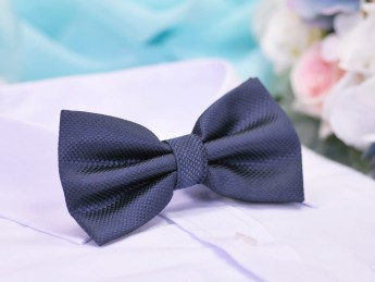 Галстук бабочка двойной синий