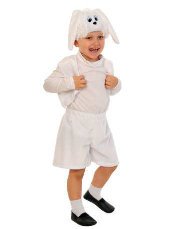 Костюм Зайчик белый лайт 00-3004