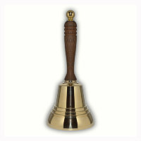 Колокольчик № 6 школьный, с деревянной ручкой 7*15см
