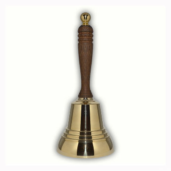 Колокольчик № 6 школьный, с деревянной ручкой 7*15см