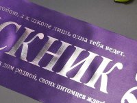 Печать НЕ именных лент Выпускник 2026, индивидуальный дизайн