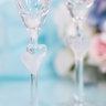Свадебные бокалы ЛЮБОВЬ, матовые сердца, фото 3