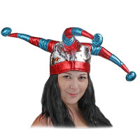 Шапка скомороха с 3 бамбошками