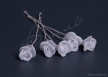 Бутон розочки для прически, 5 шт