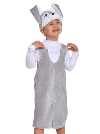 Костюм Зайчик серый плюш 3005