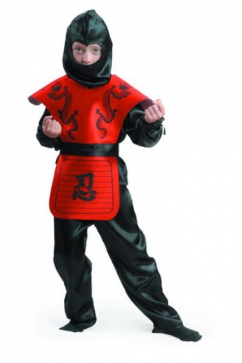 Костюм Ниндзя красный 7028-2