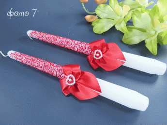 Комплект расписных свечей Деко-бант, 2 шт