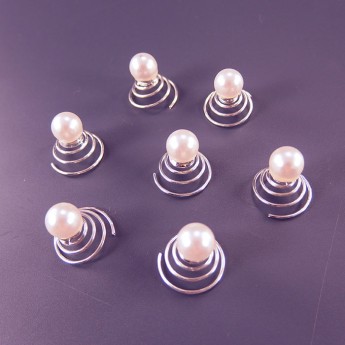 Пружинки в свадебную прическу