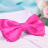 Галстук бабочка гладкий, малиновый, фото 1