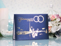 Обложка СПб для свидетельства о браке, синяя