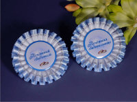 Значки на свадьбу для свидетелей, ЛР голубой