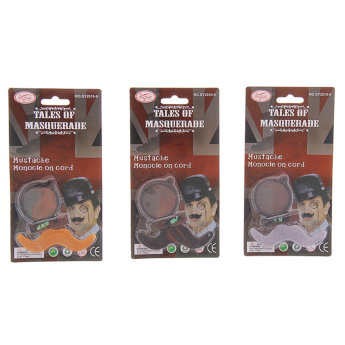 Карнавальный набор усы, пенсне 302159