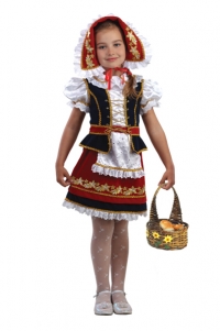 Костюм Красная шапочка бархат 945