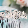 Свадебный гребень G-091, цвет серебро, фото 2