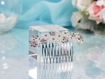Свадебный гребень G-091, цвет серебро