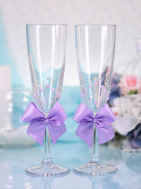 Свадебные бокалы Лада, цвет лаванда