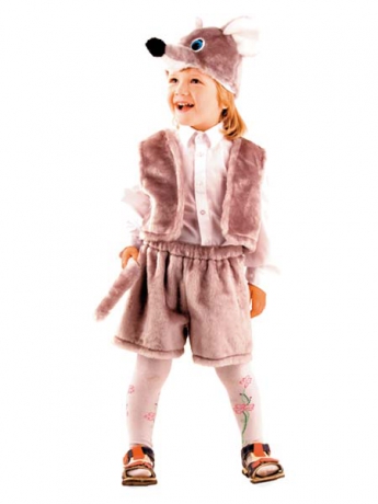 Костюм Мышонок серый 156