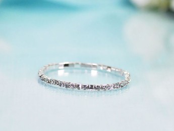 Браслет, стразы 1 ряд