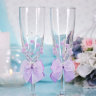 Свадебные бокалы Нежность, deco-036, лаванда