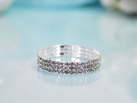 Браслет из страз 3-х рядный