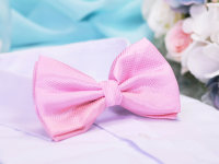 Галстук бабочка двойной, розовый 