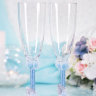 Свадебные бокалы Лвдья, цвет голубой, фото 1